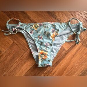 Hot Water Floral Blue Bikini Bottom